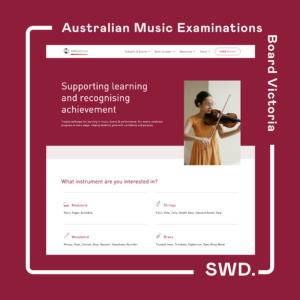 AMEB Victoria new non-profit website design and development by SWD