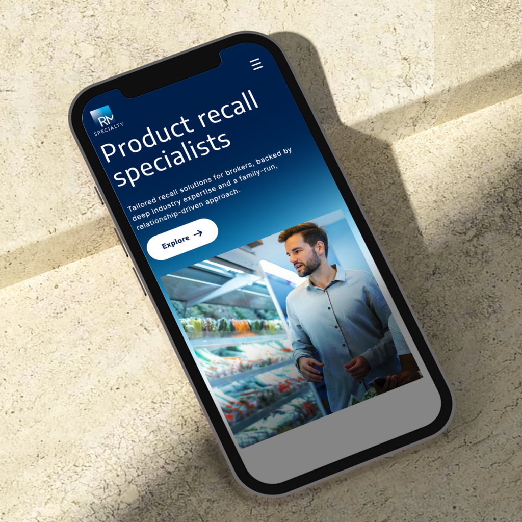 Studio Web Design created a website design and development for RM Specialty small business