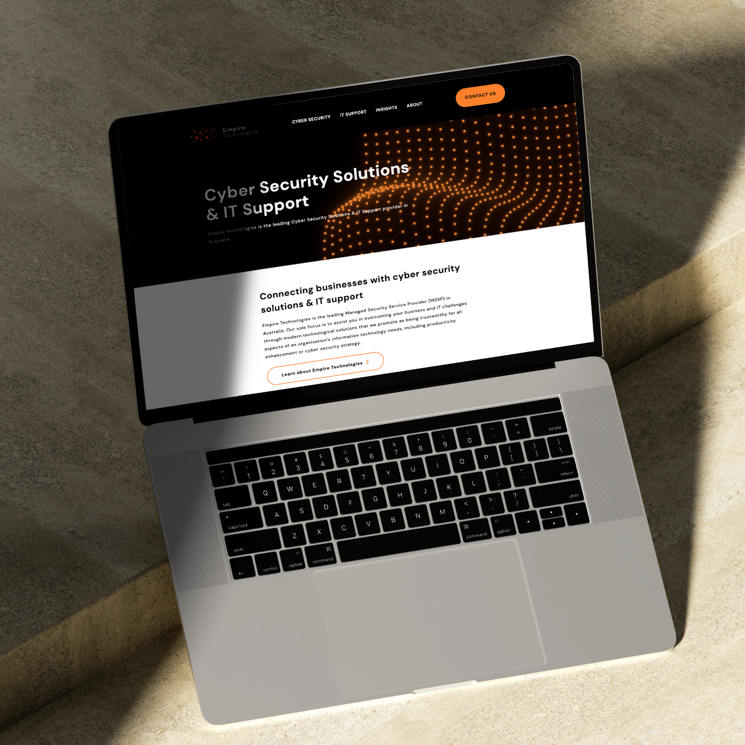 Empire Technologies website design by Studio Website Design in Sydney and Melbourne