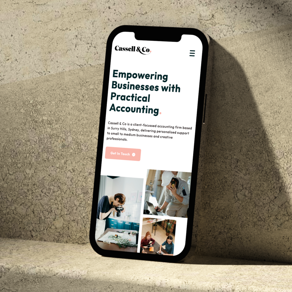 Studio Web Design created a website design and development for Cassell & Co, in partnership with Accountant Website